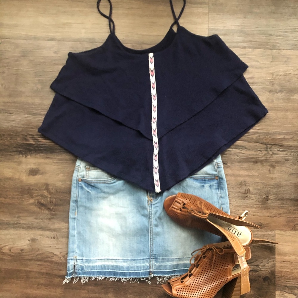 NWOT Jean Skirt